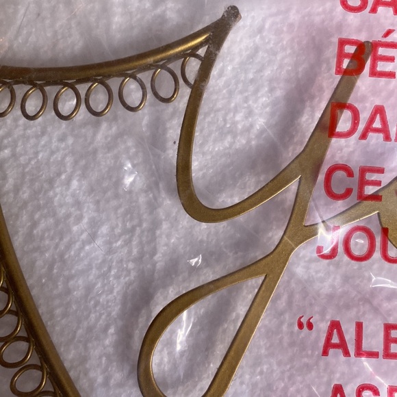 Pottery Barn Teen Gold Tone Metal Wire Wall “You are gold” text Jewelry Display - Picture 10 of 16